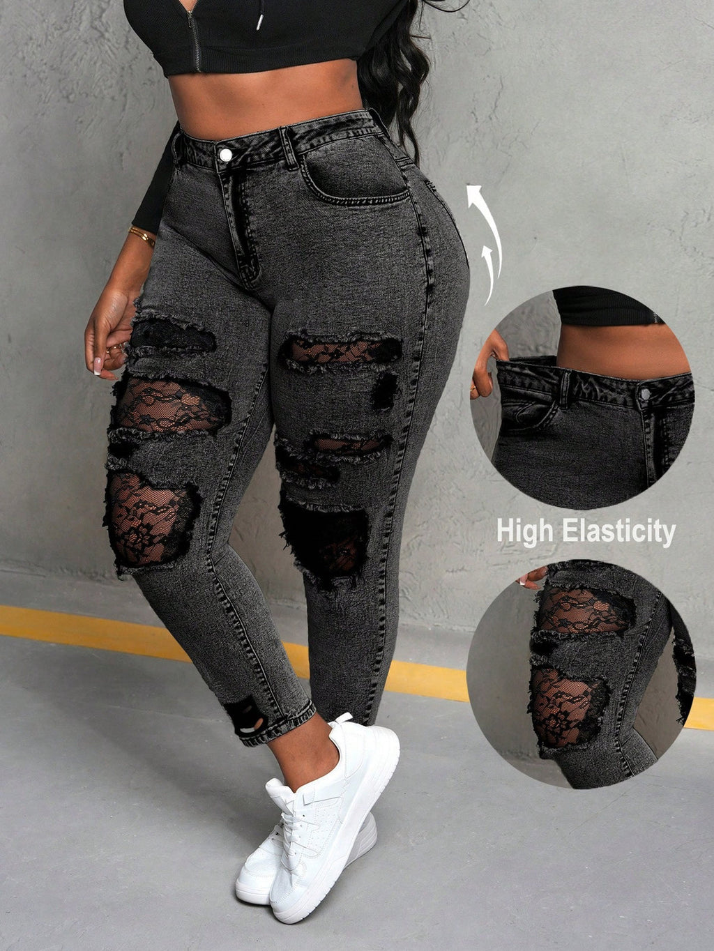 Distress Ripped Jeans