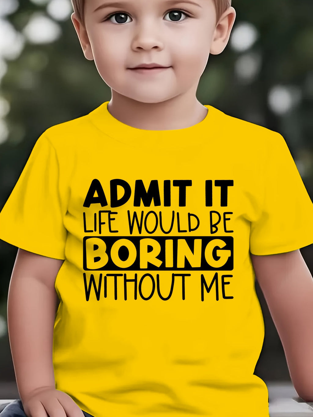 ADMIT IT, LIFE WOULD BE BORING WITHOUT ME" T Shirt 1 - 12yrs