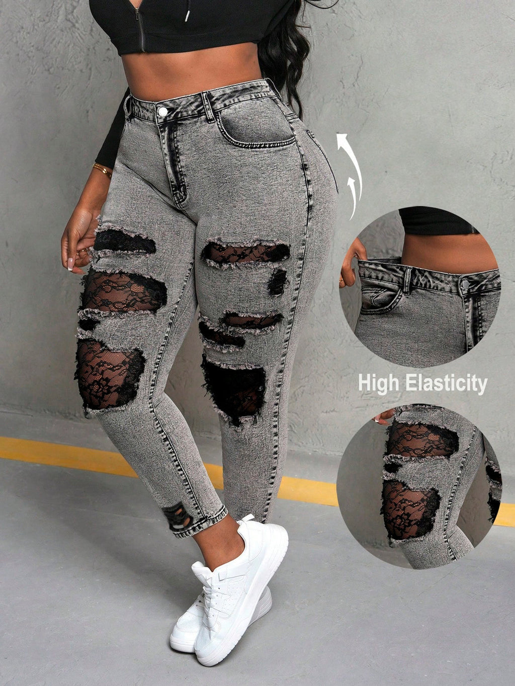 Distress Ripped Jeans