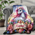 Personalised Unicorn Throw