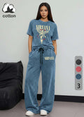 Women's Rock Style "NIRVANA" Graphic Print Cotton Co-ord Set