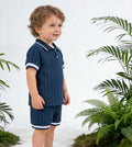 Toddler Boys' Summer Knit Thin T-Shirt & Shorts Set