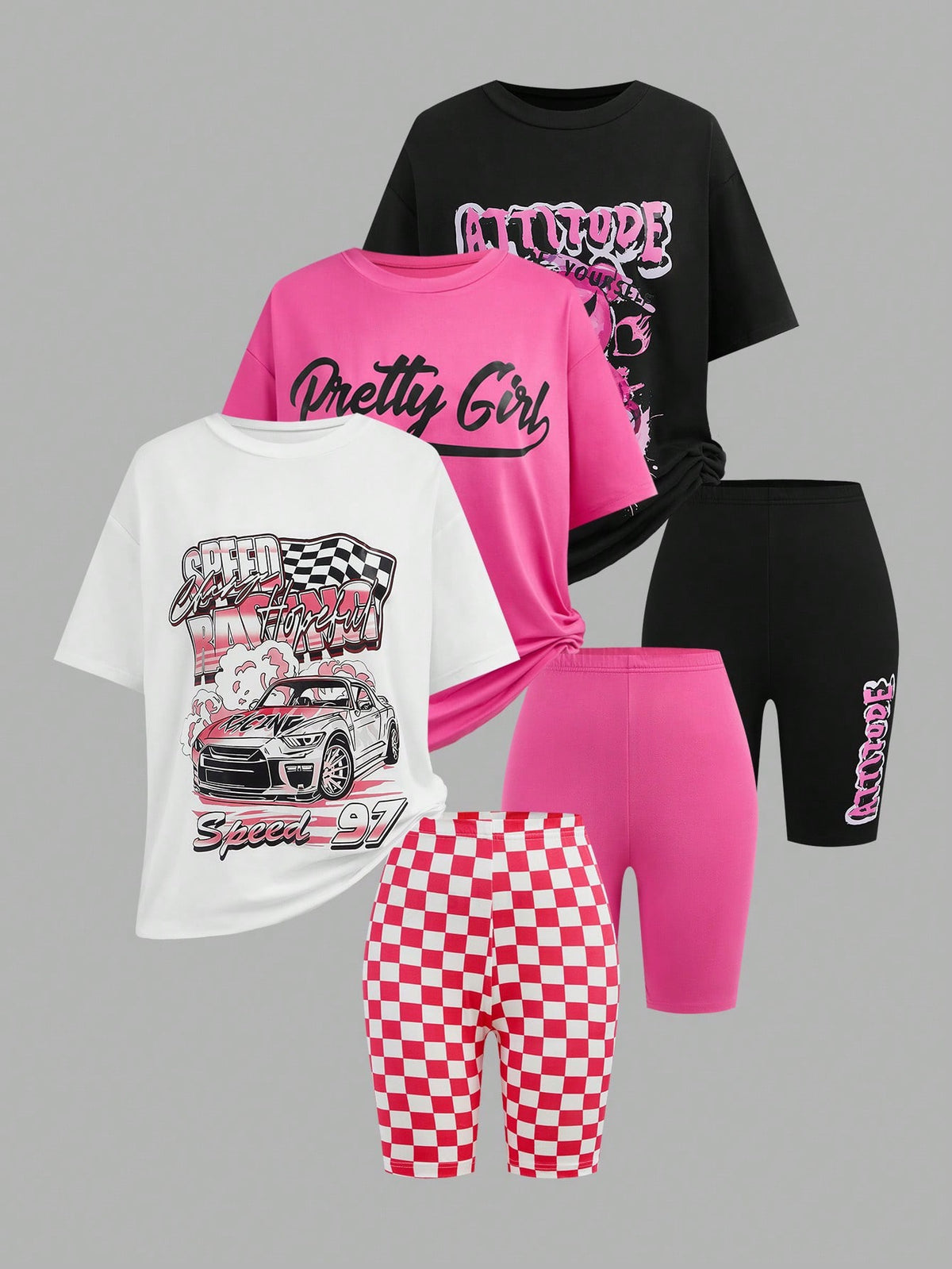 3pc graphic tee & Shorts set