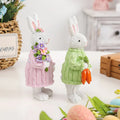 2pc Nordic Style Synthetic Resin Easter Rabbit Ornament