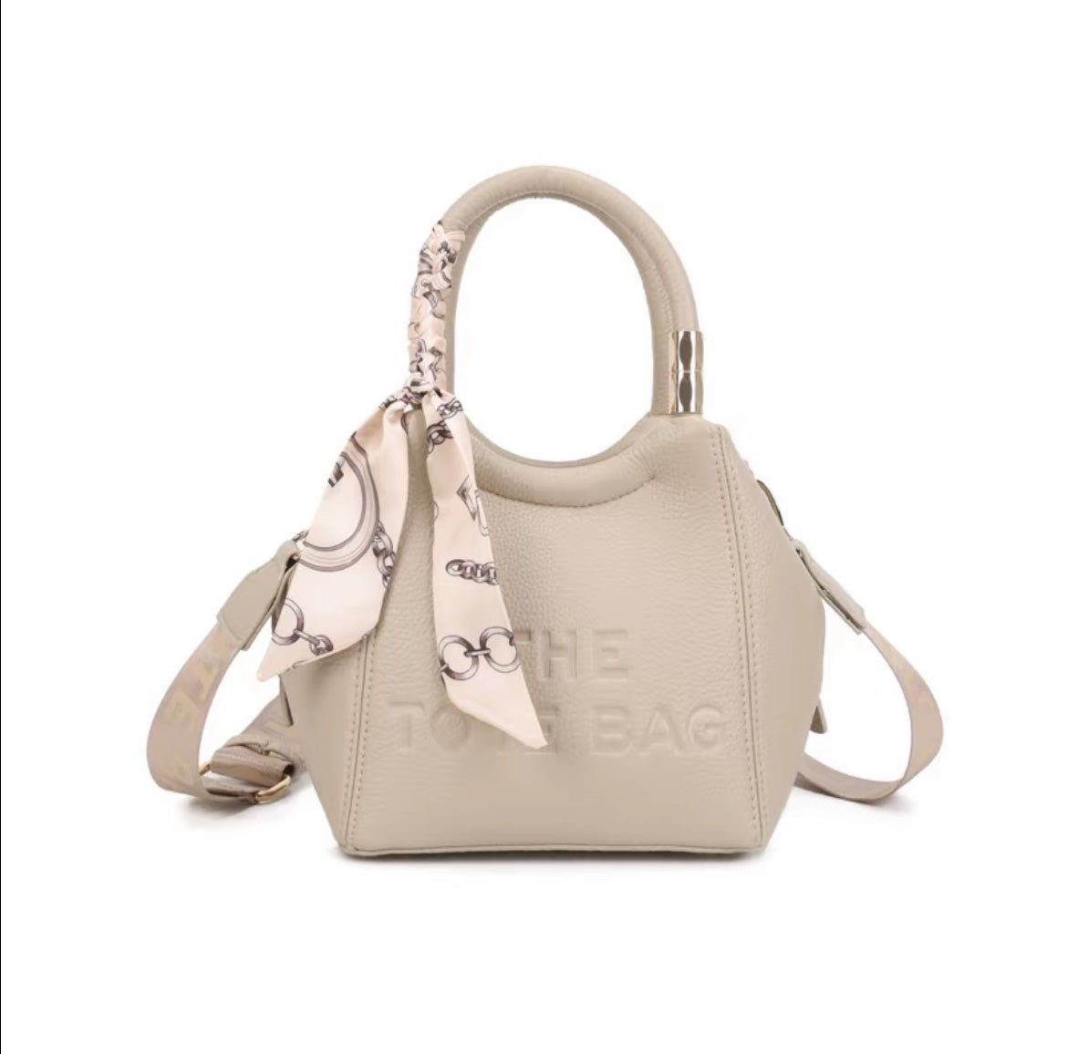Glamourhouse] Single Zip Grab Bag with Crossbody Strap